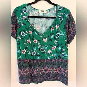 Verse brand blouse is a vintage-style bohemian top